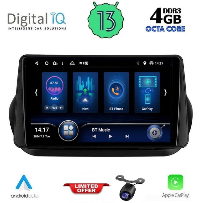 DIQ BXD 6142_CPA (9inc) MULTIMEDIA TABLET for CITROEN – FIAT – PEUGEOT mod. 2008-2018