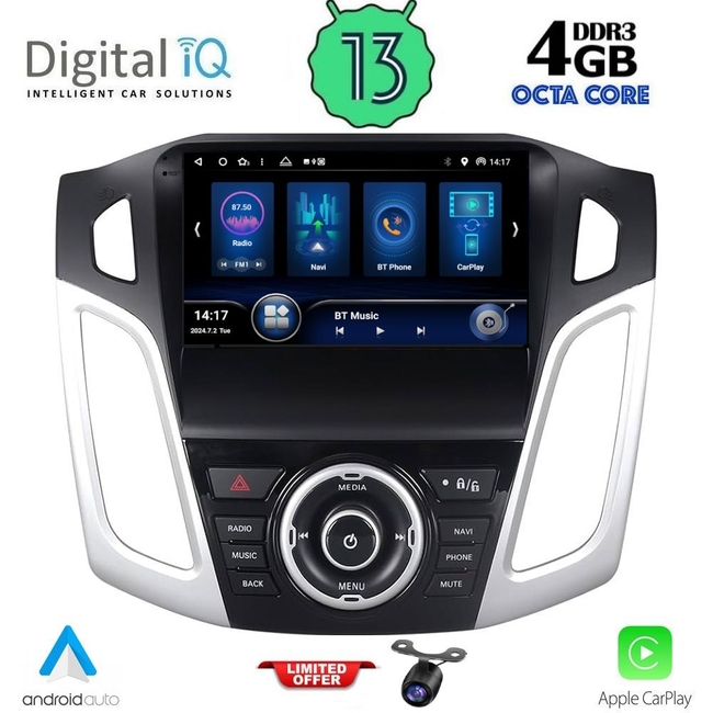 DIQ BXD 6157_CPA (9inc) MULTIMEDIA TABLET for FORD FOCUS mod. 2011-2018