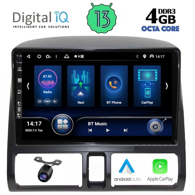 DIQ BXD 6196_CPA CLIMA (9inc) MULTIMEDIA TABLET for HONDA CRV mod. 1996-2006