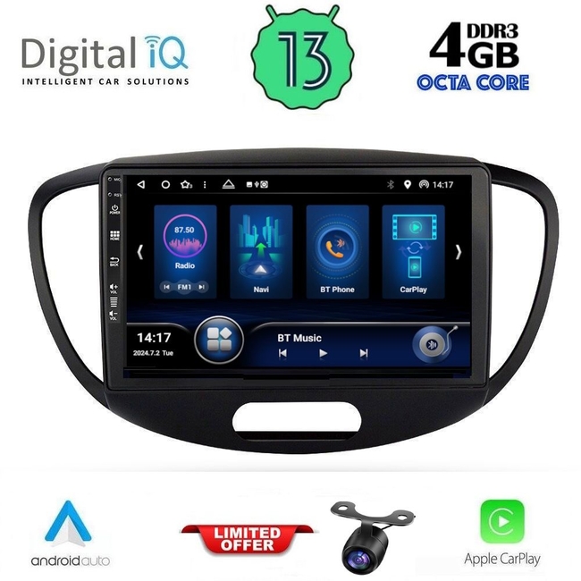 DIQ BXD 6223_CPA (9inc) MULTIMEDIA TABLET for HYUNDAI i10 mod. 2008-2013
