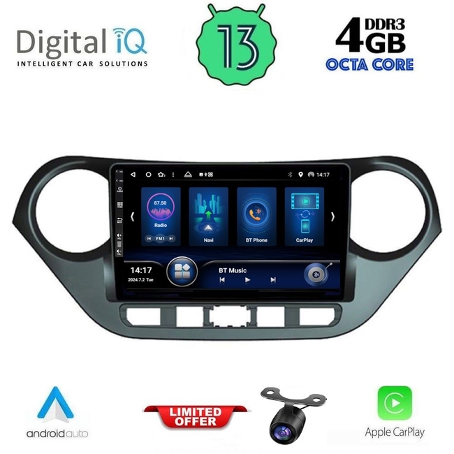 DIQ BXD 6224_CPA (9inc) MULTIMEDIA TABLET for HYUNDAI i10 mod. 2014-2020