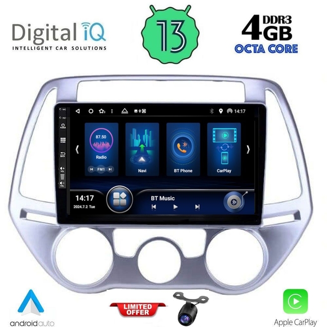 DIQ BXD 6227_CPA A/C (9inc) MULTIMEDIA TABLET for HYUNDAI i20 mod. 2008-2012