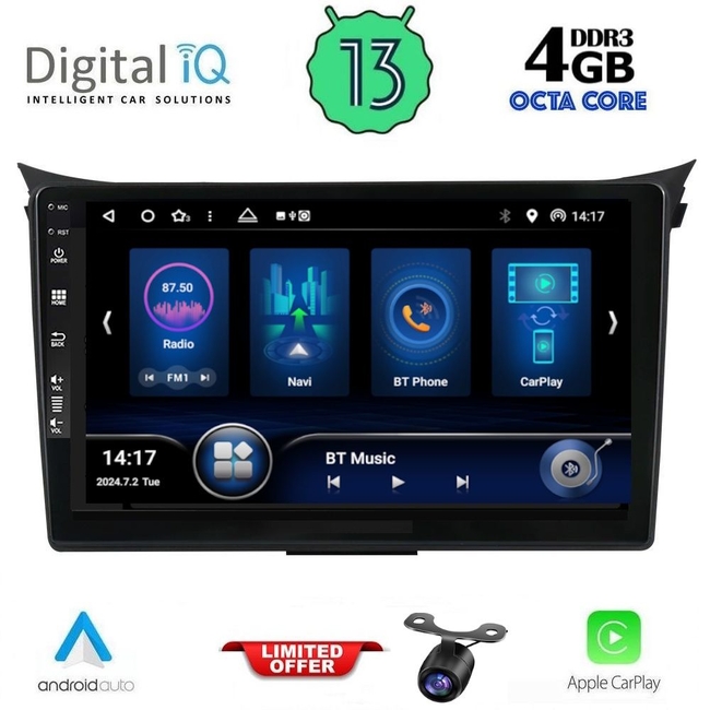 DIQ BXD 6232_CPA (9inc) MULTIMEDIA TABLET for HYUNDAI i30 mod. 2012-2017