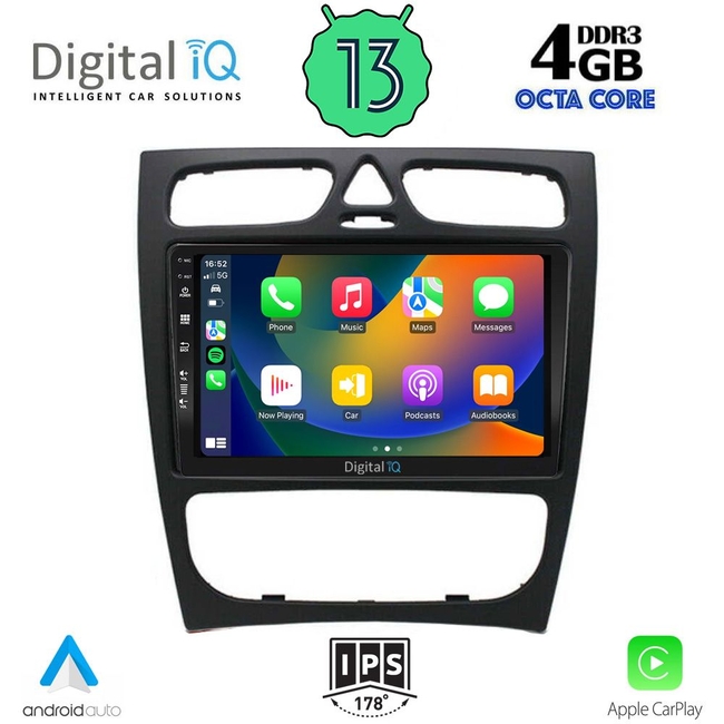 DIGITAL IQ BXD 6402_CPA (9inc) MULTIMEDIA TABLET for MERCEDES C (W203) mod. 1999-2004