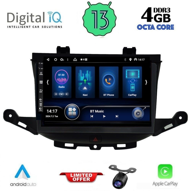 DIQ BXD 6483_CPA (9inc) MULTIMEDIA TABLET for OPEL ASTRA K mod. 2015>