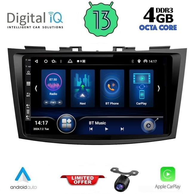 DIQ BXD 6685_CPA (9inc) MULTIMEDIA TABLET for SUZUKI SWIFT mod. 2011-2016