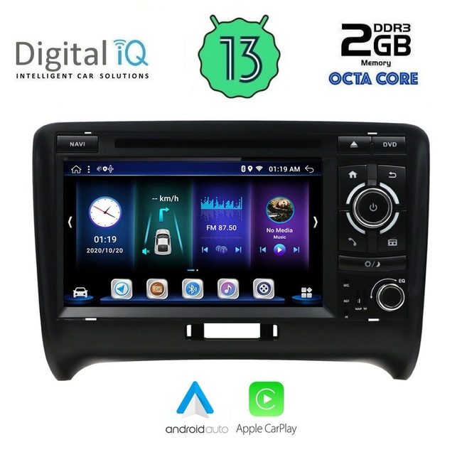 DIGITAL IQ BXE 578_CPA (7" DVD) MULTIMEDIA SYSTEM for AUDI ΤΤ mod. 2007-2015