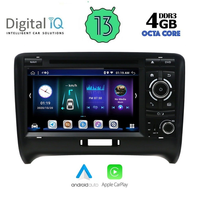 DIGITAL IQ BXE 678_CPA (7" DVD) MULTIMEDIA SYSTEM for AUDI ΤΤ mod. 2007-2015
