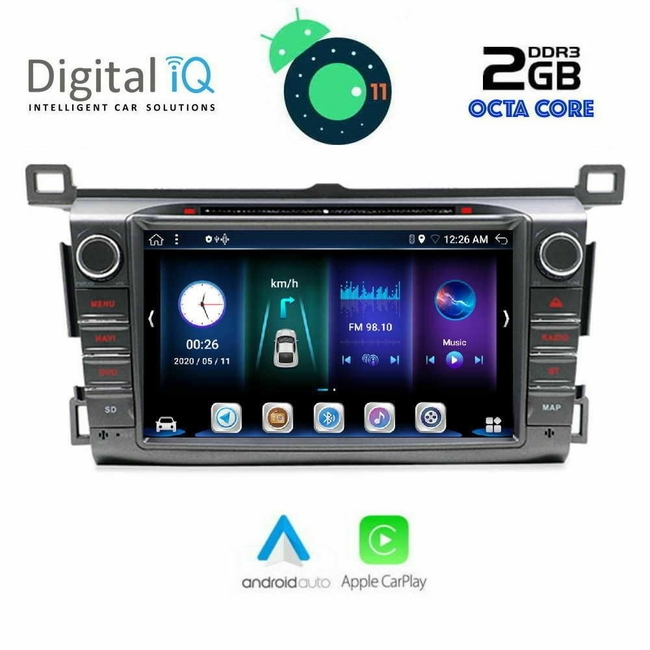 DIGITAL IQ BXE 524_CPA (8'' DVD) MULTIMEDIA for TOYOTA RAV 4 mod. 2013-2019