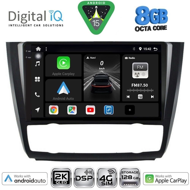 DIGITAL IQ BXF 11040_CPAA CLIMA (9inc) MULTIMEDIA TABLET for BMW S.1 (E81-82-87-88) mod. 2004-2013
