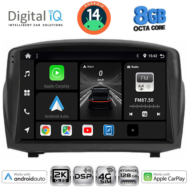 DIGITAL IQ BXF 11154B_CPAA (9inc) MULTIMEDIA TABLET for FORD FIESTA mod. 2008-2017