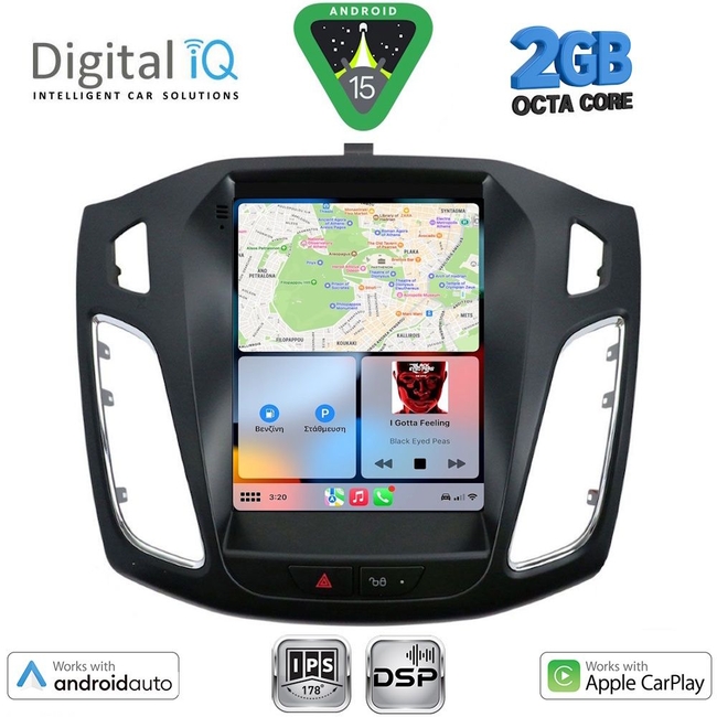 DIGITAL IQ BXF 5855_CPAA TESLA STYLE  for FORD FOCUS mod. 2011-2017