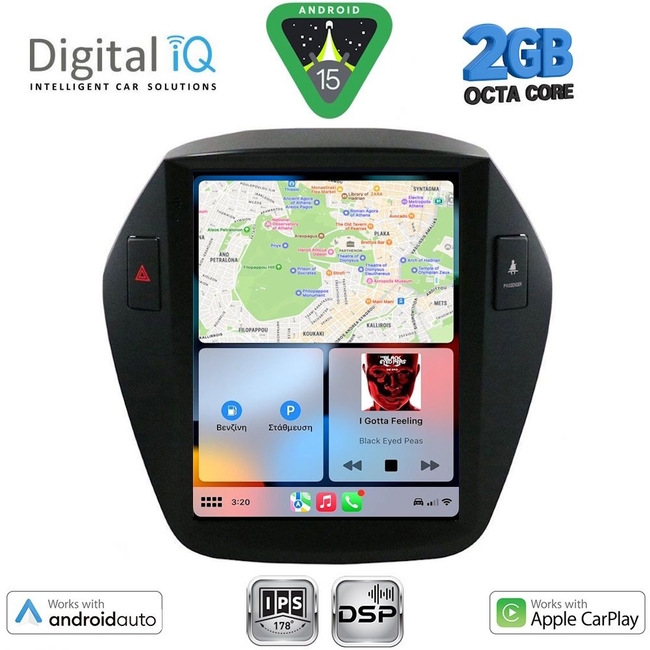 DIGITAL IQ BXF 5896_CPAA TESLA STYLE for HYUNDAI IX35 mod. 2010-2015