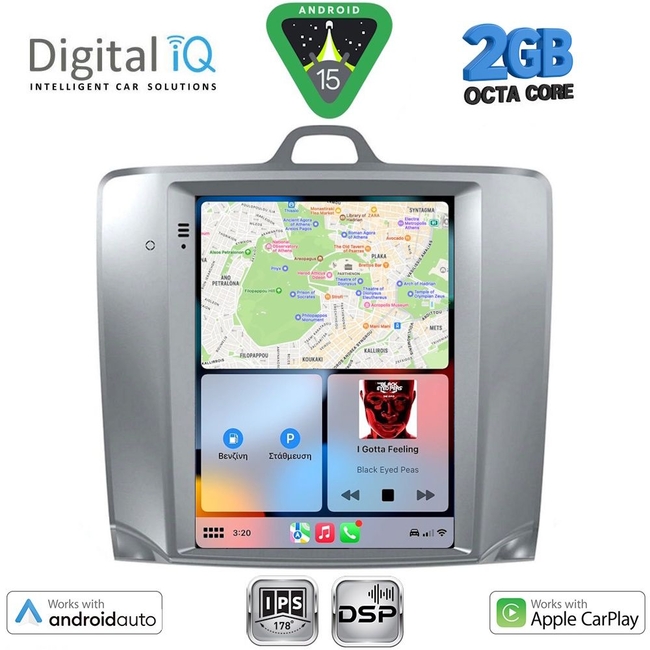 DIGITAL IQ BXF 5956_CPAA TESLA STYLE for FORD FOCUS mod. 2004-2011