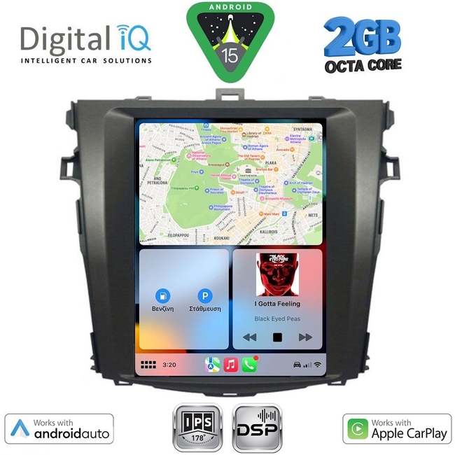 DIGITAL IQ BXF 5963_CPAA TESLA STYLE for TOYOTA COROLLA 4D mod. 2006-2012