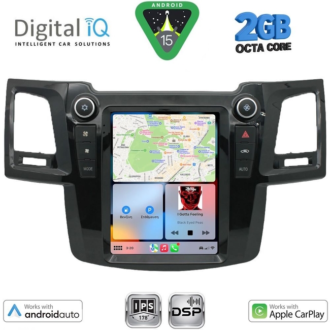DIGITAL IQ BXF 5965_CPAA TESLA STYLE for TOYOTA HILUX mod. 2005-2015