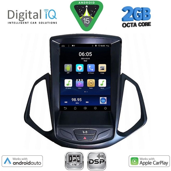 DIGITAL IQ BXF 5966_CPAA TESLA STYLE for FORD ECOSPORT mod. 2012-2018