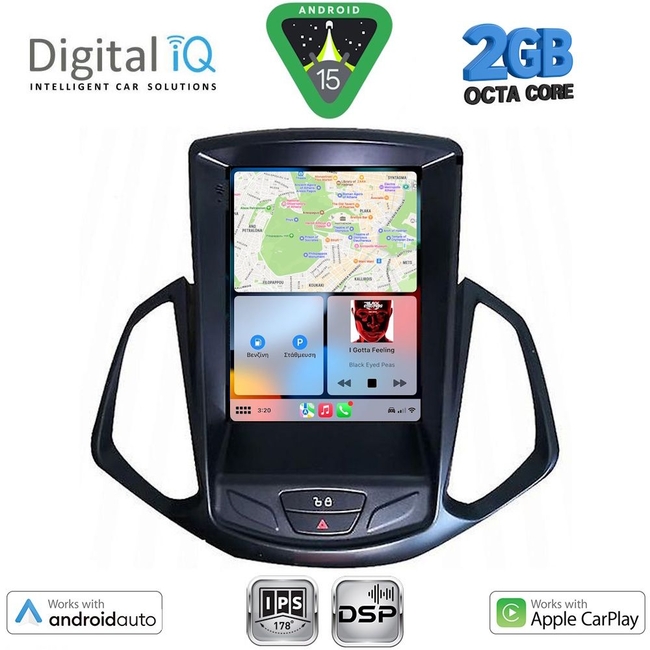 DIGITAL IQ BXF 5966_CPAA TESLA STYLE for FORD ECOSPORT mod. 2012-2018