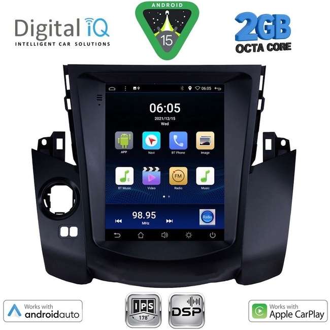 DIGITAL IQ BXF 5969_CPAA TESLA STYLE for TOYOTA RAV 4 mod. 2006-2012