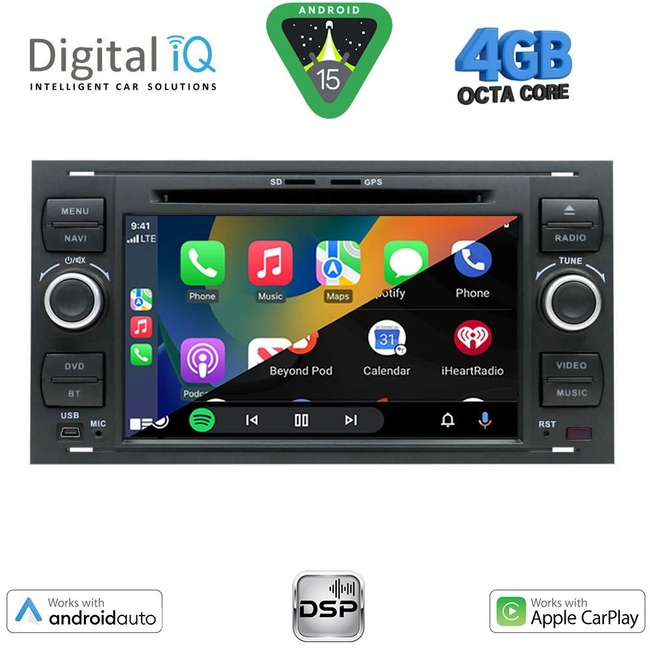 DIGITAL IQ BXF 602_CPAA (7'' DECK) MULTIMEDIA SYSTEM for FORD mod. 2004-2008