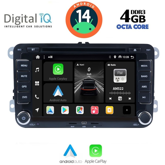 DIGITAL IQ BXF 604_CPAA (7" DVD) MULTIMEDIA SYSTEM for VW – SKODA – SEAT GROUP mod. 2004-2014