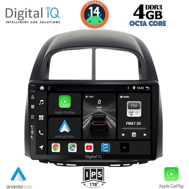 DIGITAL IQ BXF 6124_CPAA (10inc) MULTIMEDIA TABLET for DAIHATSU SIRION mod. 2006-2012