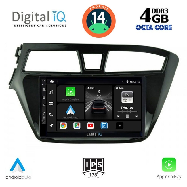 DIGITAL IQ BXF 6229_CPAA (9inc) MULTIMEDIA TABLET for HYUNDAI i20 mod. 2014-2018