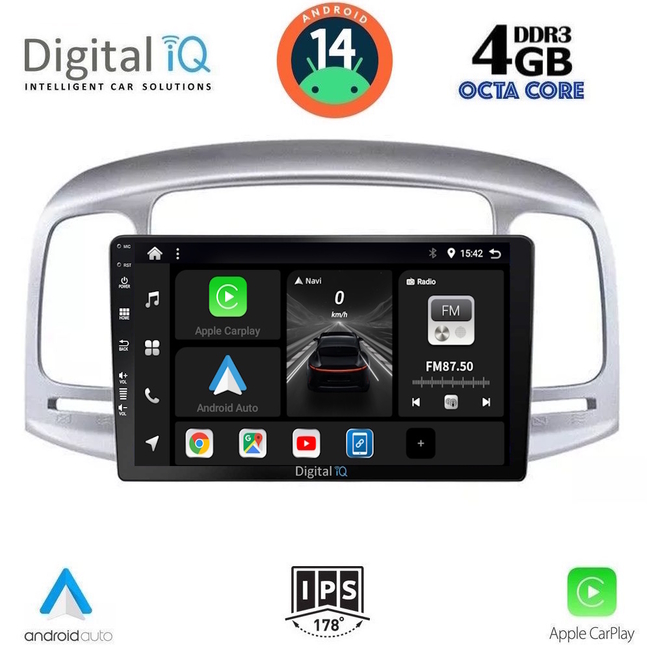 DIGITAL IQ BXF 6249_CPAA (9inc) MULTIMEDIA TABLET for HYUNDAI ACCENT mod. 2005-2012