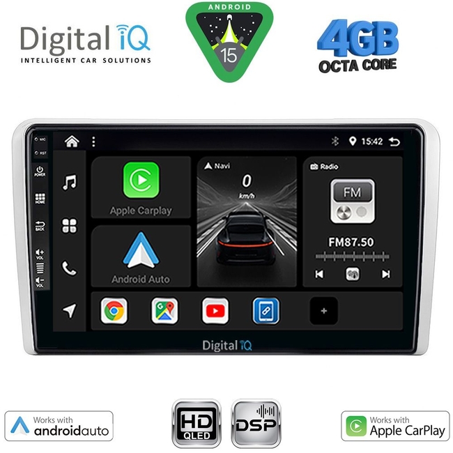 DIGITAL IQ BXF 6481SL_CPAA (9inc) MULTIMEDIA TABLET for OPEL ALL mod. 2004-2014 (SILVER)