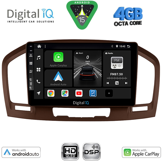 DIGITAL IQ BXF 6491BR_CPAA (9inc) MULTIMEDIA TABLET for OPEL INSIGNIA  mod.2008-2013 (BROWN)
