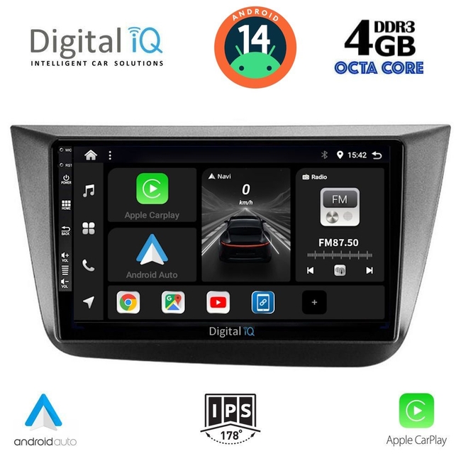 DIGITAL IQ BXF 6570_CPAA (9inc) MULTIMEDIA TABLET for SEAT ALTEA mod. 2004-2015