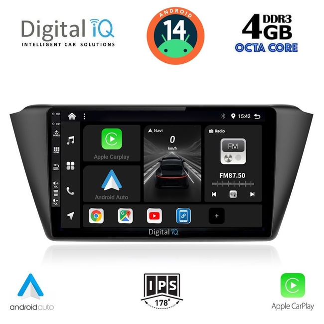 DIGITAL IQ BXF 6582_CPAA (9inc) MULTIMEDIA TABLET for SKODA FABIA mod. 2015&gt;