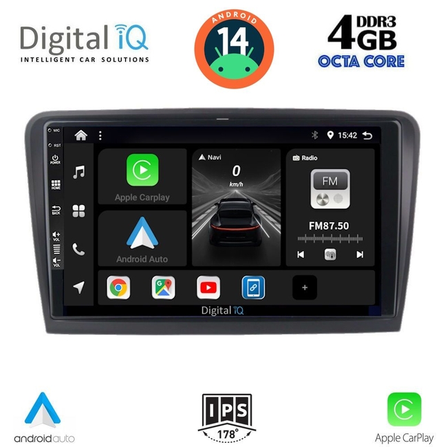 DIGITAL IQ BXF 6601_CPAA (9inc) MULTIMEDIA TABLET for SKODA RAPID  mod. 2012&gt;