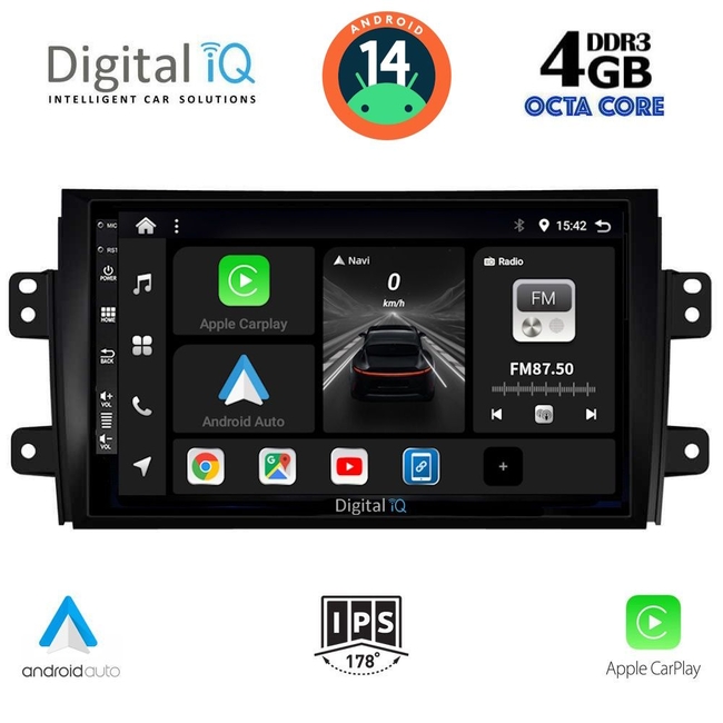 DIGITAL IQ BXF 6688_CPAA (9inc) MULTIMEDIA TABLET for FIAT SEDICI – SUZUKI SX4 mod. 2005-2013