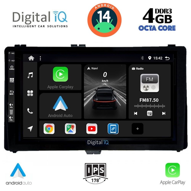 DIGITAL IQ BXF 6703_CPAA (9inc) MULTIMEDIA TABLET for TOYOTA AURIS mod. 2015&gt; – AYGO X mod. 2022&gt; – COROLLA mod. 2017-2019