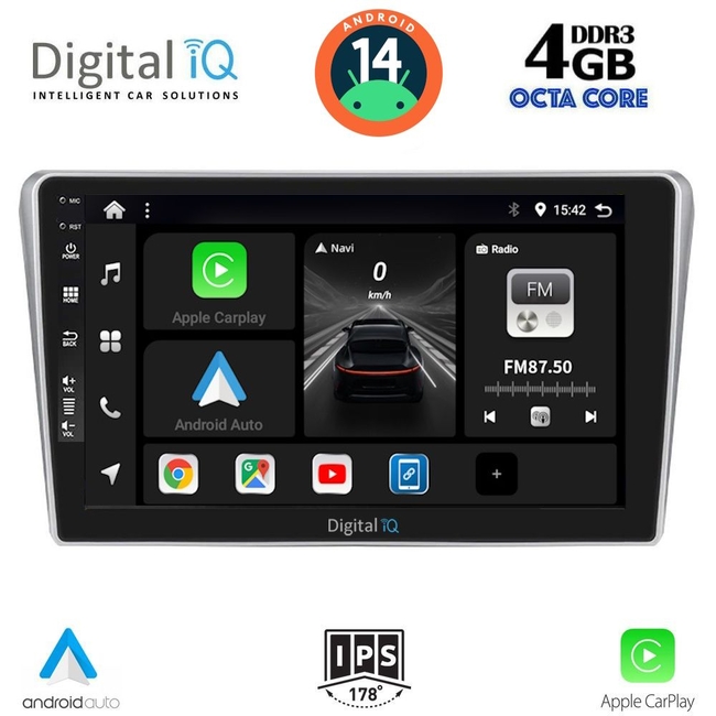 DIGITAL IQ BXF 6704_CPAA (9inc) MULTIMEDIA TABLET for TOYOTA AVENSIS (T25) mod. 2003-2009