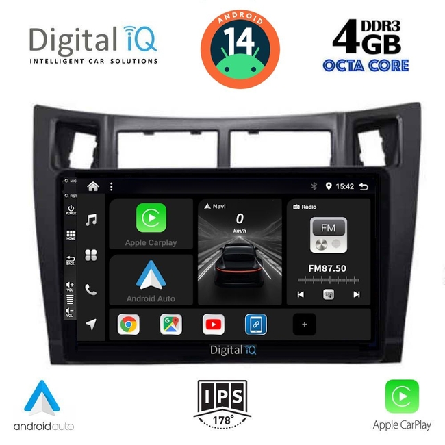 DIGITAL IQ BXF 6736_CPAA (9inc) MULTIMEDIA TABLET for TOYOTA YARIS mod. 2006-2011
