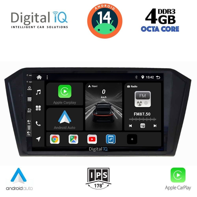 DIGITAL IQ BXF 6750_CPAA (10inc) MULTIMEDIA TABLET for VW PASSAT mod. 2016>