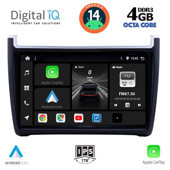 DIGITAL IQ BXF 6757_CPAA (9inc) MULTIMEDIA TABLET for VW POLO mod. 2014-2017