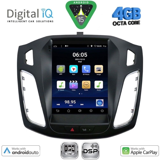 DIGITAL IQ BXF 6855_CPAA TESLA STYLE  for FORD FOCUS mod. 2011-2017
