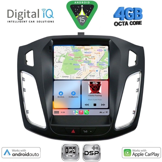 DIGITAL IQ BXF 6855_CPAA TESLA STYLE  for FORD FOCUS mod. 2011-2017