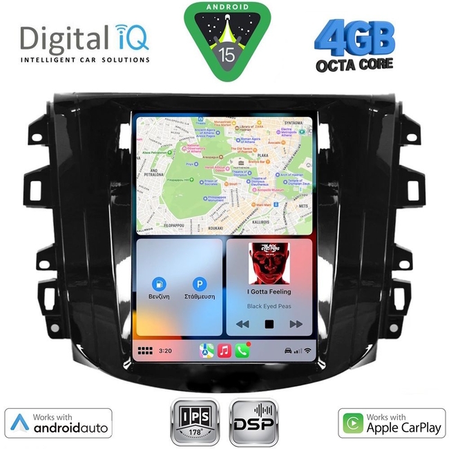 DIGITAL IQ BXF 6856_CPAA TESLA STYLE for NISSAN NAVARA mod. 2016-2025