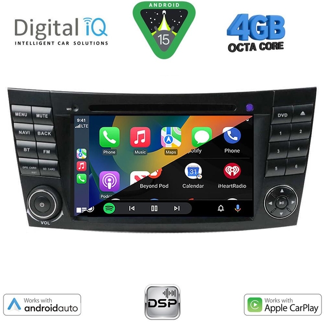 DIGITAL IQ BXF 690_CPAA (7'' DVD) MULTIMEDIA SYSTEM for MERCEDES E (W211) – CLS (W219) mod. 2003-2009