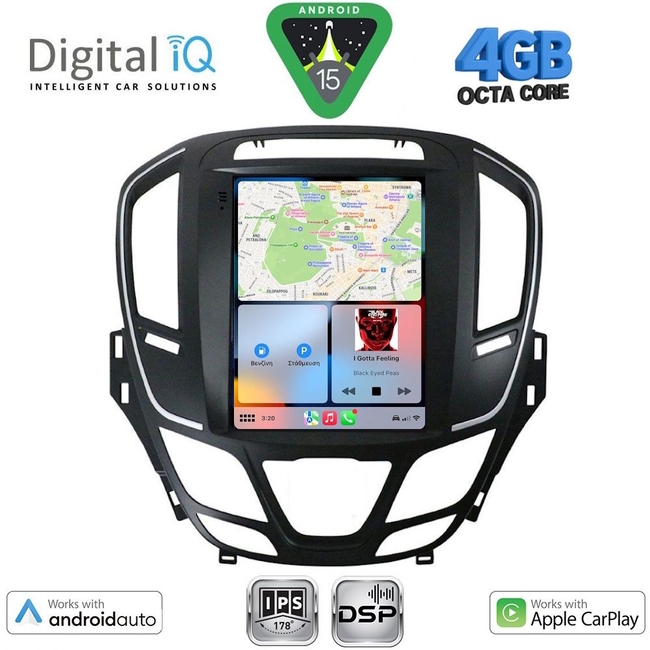 DIGITAL IQ BXF 6915_CPAA TESLA STYLE for OPEL INSIGNIA II mod. 2014-2017