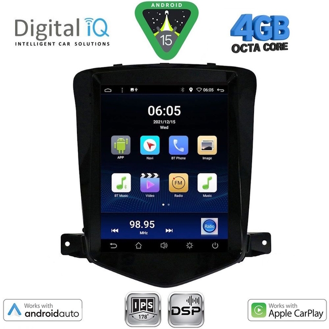 DIGITAL IQ BXF 6925_CPAA TESLA STYLE for CHEVROLET CRUZE mod. 2008-2012