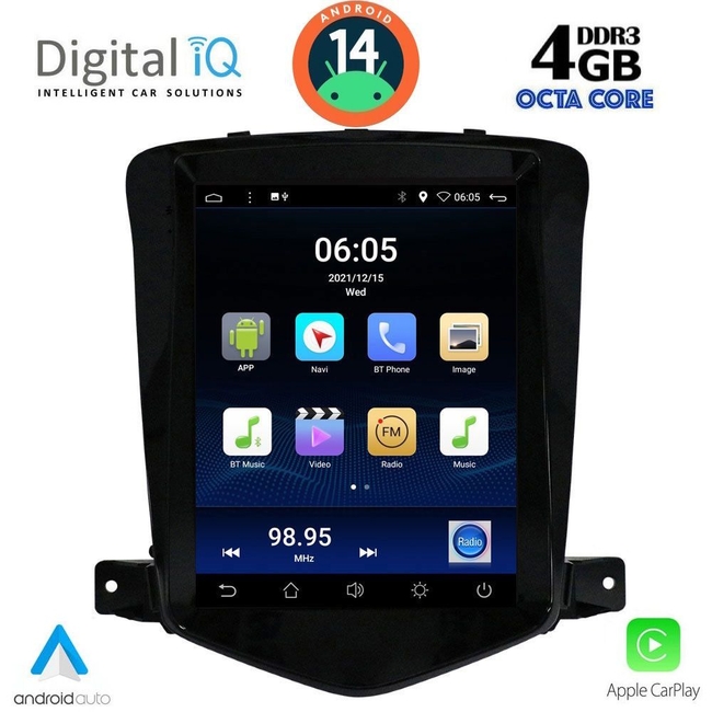 DIGITAL IQ BXF 6925_CPAA TESLA STYLE  for CHEVROLET CRUZE mod. 2008-2012