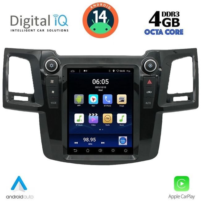 DIGITAL IQ BXF 6965_CPAA TESLA STYLE for TOYOTA HILUX mod. 2005-2015