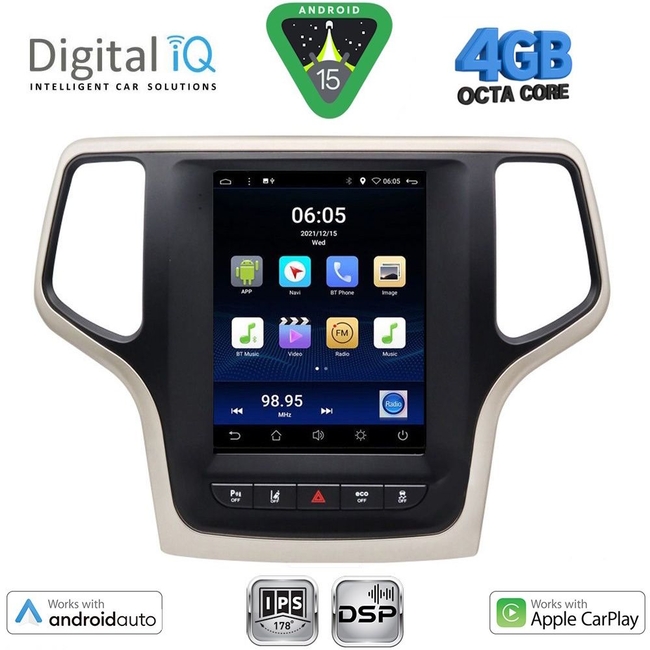 DIGITAL IQ BXF 6983_CPAA TESLA STYLE for JEEP GRAND CHEROKEE mod. 2014-2019