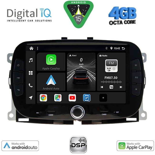 DIGITAL IQ BXF 698_CPAA (7" DVD) MULTIMEDIA SYSTEM for FIAT 500 mod. 2016>