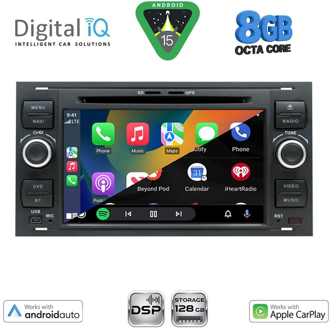 DIGITAL IQ BXF 702_CPAA (7'' DECK) MULTIMEDIA SYSTEM for FORD mod. 2004-2008